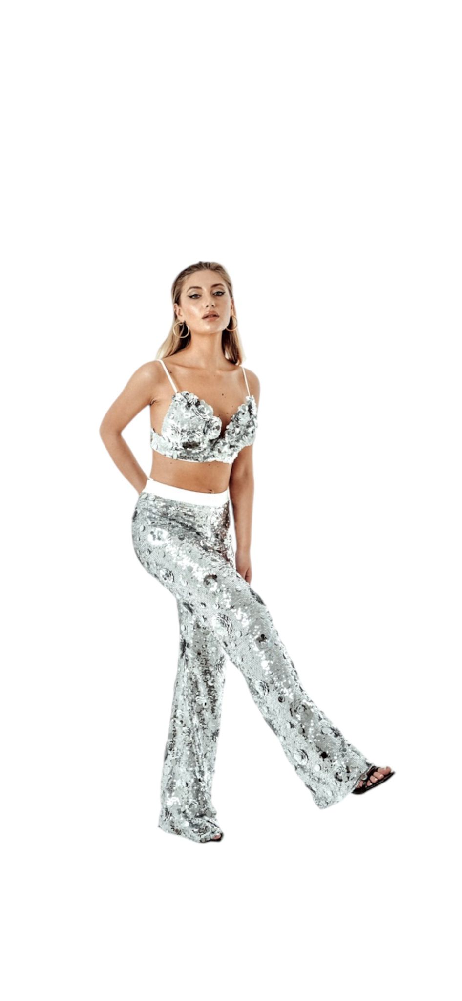 pantaloni in paillettes