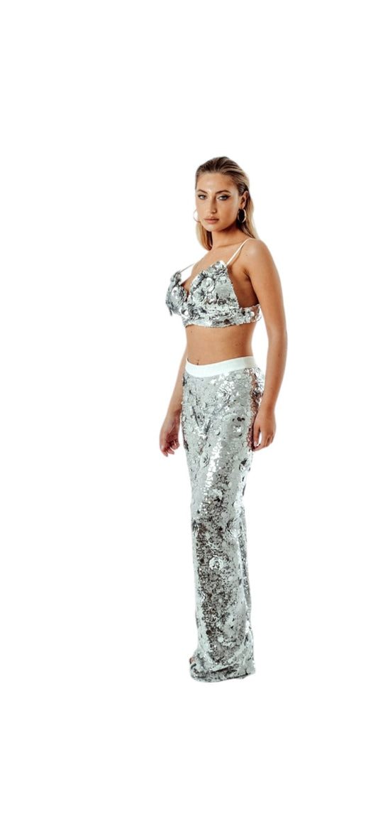 pantaloni in paillettes